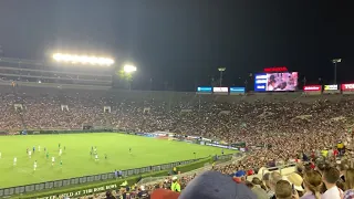 Light show at the USWNT vs. Ireland 2019