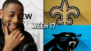 Saints vs. Panthers Week 17 | NFL 2020 🏈 REACTION