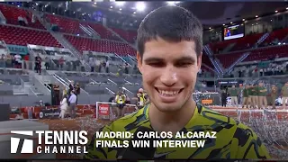 Carlos Alcaraz Credits Mom for Championship Win | 2023 Madrid Open Interview