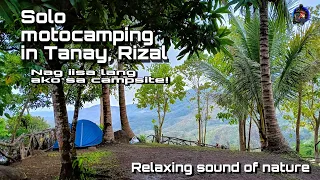 SOLO MOTOCAMPING | Kaingin Camp 2 - Tanay, Rizal | Honda Beat FI - Relaxing Sound of Nature ASMR