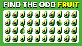 Find the ODD One Out - Fruits Edition 🍎🥑🍉 Monkey Quiz