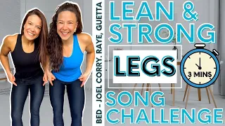 Bed - Joel Corry | 3 MIN LEAN & STRONG LEGS WORKOUT | SONG CHALLENGE