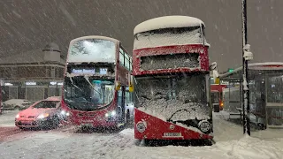 How the snow ended my shift on the 307 route 11th December 2022