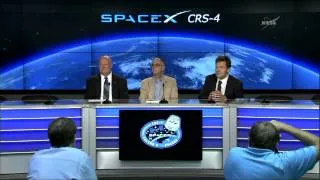 SpaceX Falcon 9 / Dragon CRS-4 Post Launch News Conference