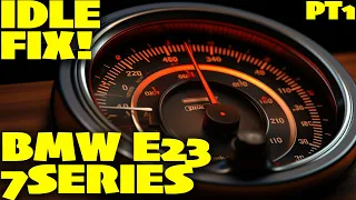 Idiot fixes the idle on a BMW 733i E23!