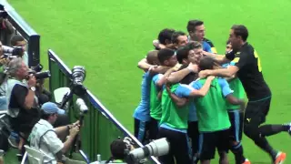 Gol de Luis Suáres - Brasil 2 x 2 Uruguai - Eliminatórias da Copa 2018 (25 Março de 2016)