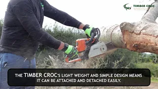 Timber Croc Log Holder/ Sawhorse demo. The best tool for firewood cutting.