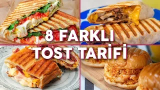 👉🥪 EN AZ ÜÇÜNÜ YAPACAKSINIZ! Gurme ve Leziz 8 Farklı Tost Tarifi - Pratik Yemek Tarifleri