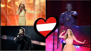 Austria in Eurovision Song Contest - My Top 16 (2002 - 2021)