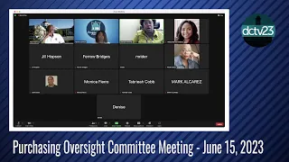 Purchasing Oversight Committee - June 15, 2023