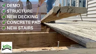 Rebuilding An Old Deck | Complete Start To Finish DIY Guide