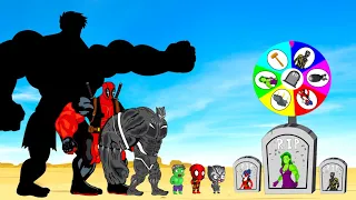 Rescue Team SHE HULK Family & , LADY DEADPOOL, LADY BLACK PANTHER : Who Is The King Of Super Heroes?