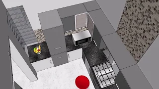 Kitchen 3D Animation