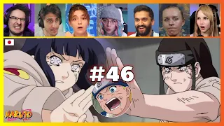 Naruto Episode 46 | Hinata vs Neji | Reaction Mashup ナルト