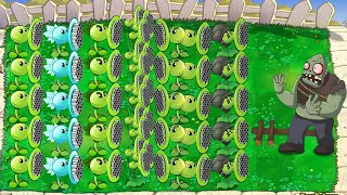 All Pea PvZ Attack Vs Giga Gargantuar Vs Dr Zomboss Plants Vs Zombies Battlez