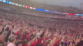 2022 University of Georgia Redcoat Marching Band plays Krypton-Four Corners Glory, Glory