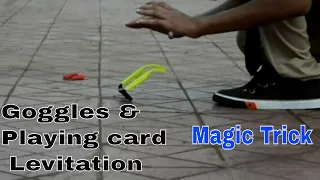 Antigravity , levitation magic trick REVEALED!! goggles , playing card||yigal mesika