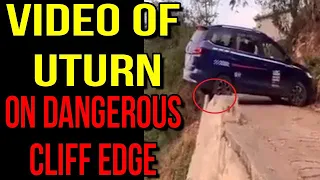 Driver Makes Dangerous U-turn On Cliff Edge That Went Viral!