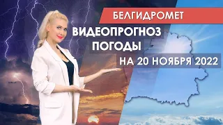 Видеопрогноз погоды по областным центрам Беларуси на 20 ноября 2022 года