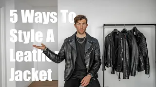 How To Style A Leather Jacket | Mens Fashion 2021