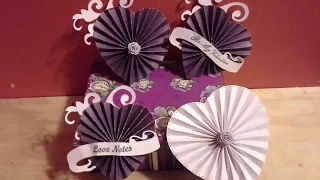 How To Make A Heart Rosette With Or Without A Border Template