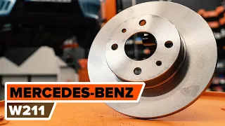 How to change rear brake discs on MERCEDES-BENZ (W211) E-Class [TUTORIAL AUTODOC]