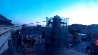 Львів. Оперний театр . Підйом на дах . Epic roofing