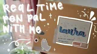 real time penpal with me — soft crafty aesthetic — no music, no talking