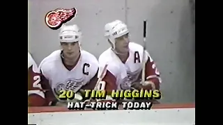 87/88 RS: Chi @ Det Highlights - 12/4/87 (Wings Score 12)