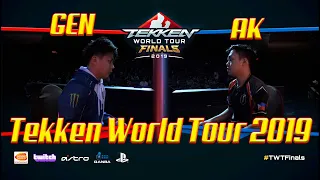 GEN vs AK   Tekken World Tour 2019 Finals