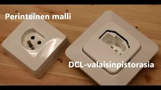 DCL valaisinpistorasian kytkentä (ykköskytkennän asennus)