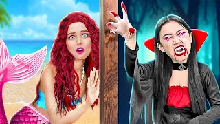 TEENAGE SCARY STORY! A Dark Forest Horror Story | Mermaid vs. Vampire Showdown