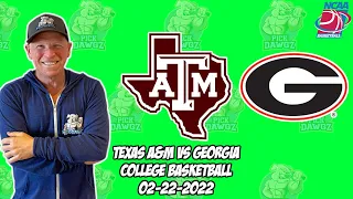 Texas A&M vs Georgia 2/22/22 College Basketball Free Pick CBB Betting Tips