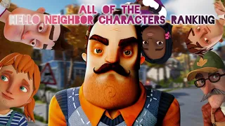 All of the Hello Neighbor Characters Ranking!