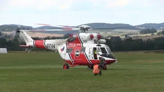 Strunkovice - záchranáři na místě letecké nehody