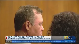 Accused drunk driver appears in court, faces DUI and murder charges