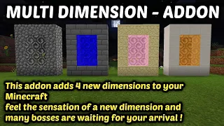 Multi Dimension Addon - Minecraft PE (Showcase)