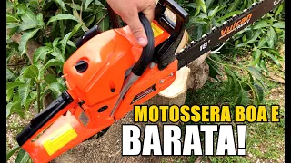 MOTOSSERRA BOA E BARATA VULCAN 55CC VSL 550  @VulcanTrent   #motosserra #maquinas