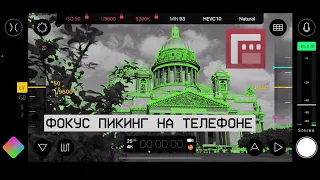 Фокус пикинг на телефоне с помощью приложения Filmic Pro. Снято на телефон