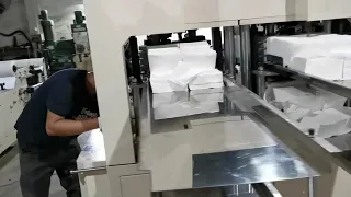 كيفية تشغيل آلة صنع ورق المناديل 4 مخرجات