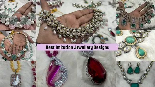 Premium AD Jewellery Wholesale Market| Unique Jewellery Collection in Delhi #imitationjewellery