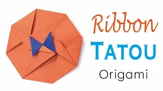 Origami Paper Ribbon Bow Tatou Envelope 🎀 Tutorial - Origami Kawaii〔#168〕