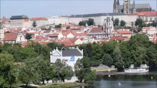 The largest castle complex in the world Prague Castle view from the terrace of the National Theatre