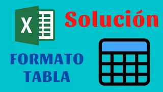 Problema formato tabla solucionado en Excel