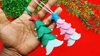 Styrofoam Christmas Tree - Mini Christmas Tree Craft - Glitter Foam Christmas Decorations