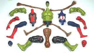 Merakit Mainan Spider-man, Hulk, Siren Head
