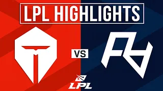 TES vs RA Highlights ALL GAMES | LPL 2024 Summer | TOP Esports vs Rare Atom