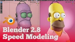 Blender 2.8 Homer Speed Modeling