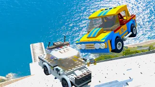 Lego Cars vs Steepest Stair #13 (BeamNG Drive)