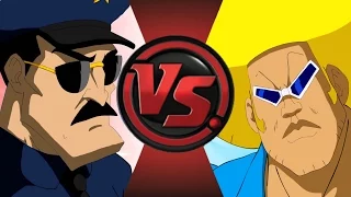 AXE COP vs BOBOBO-BO BO-BOBO! Cartoon Fight Club Episode 94